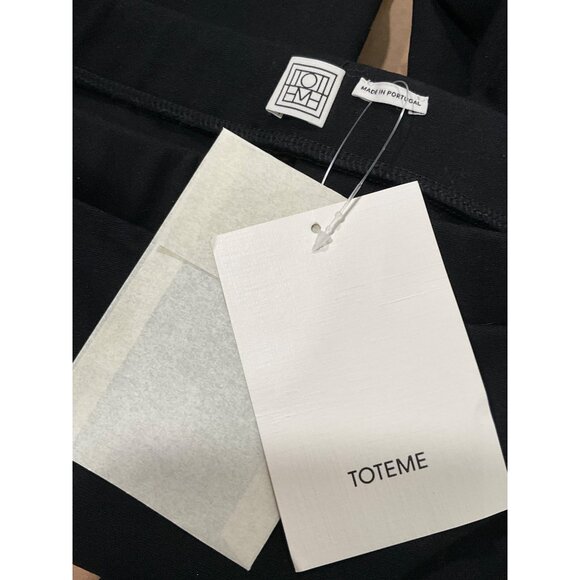 Toteme Zip Leggings in Black Small New Womens Skinny Pants - Picture 8 of 17